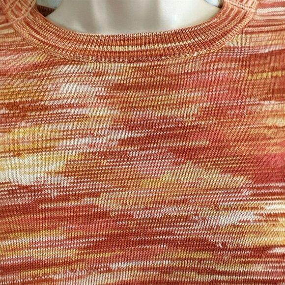 Bobby Chan Silk Blend Sunset Knit Long Sleeve Pullover Lightweight Sweater - Picture 3 of 7